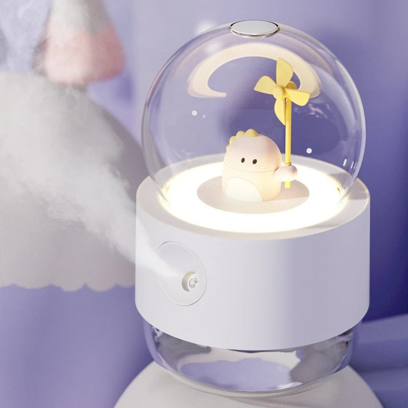 Dancing dinosaur crystal ball Humidifier with music & Night Lamp